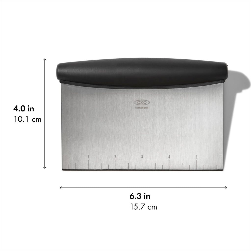 Stainless Steel Scraper for Easy Dough Cutting and Chopping