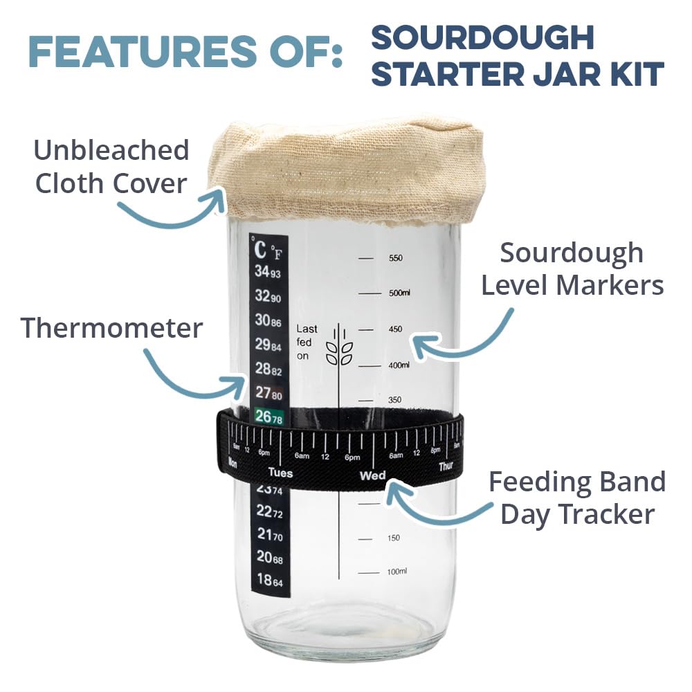 Sourdough Fermentation Jar Kit for Better Bread Baking