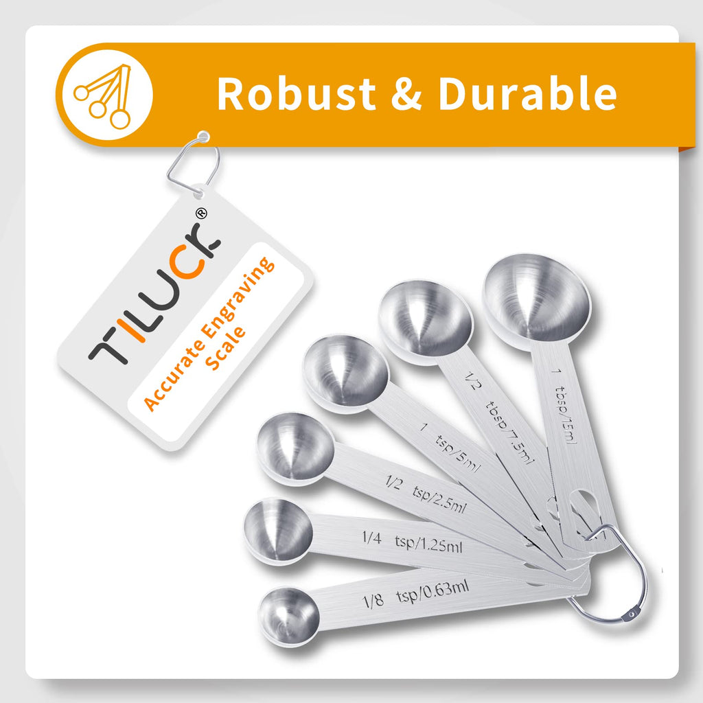 Stainless Measuring Cups and Spoons Set for Everyday Baking