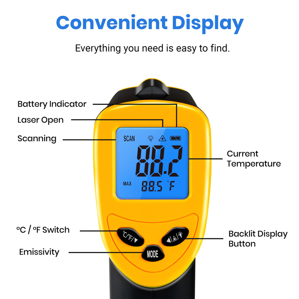 Instant Read Infrared Thermometer for Serious Home Bakers