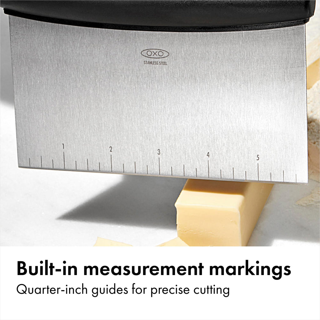 Stainless Steel Scraper for Easy Dough Cutting and Chopping