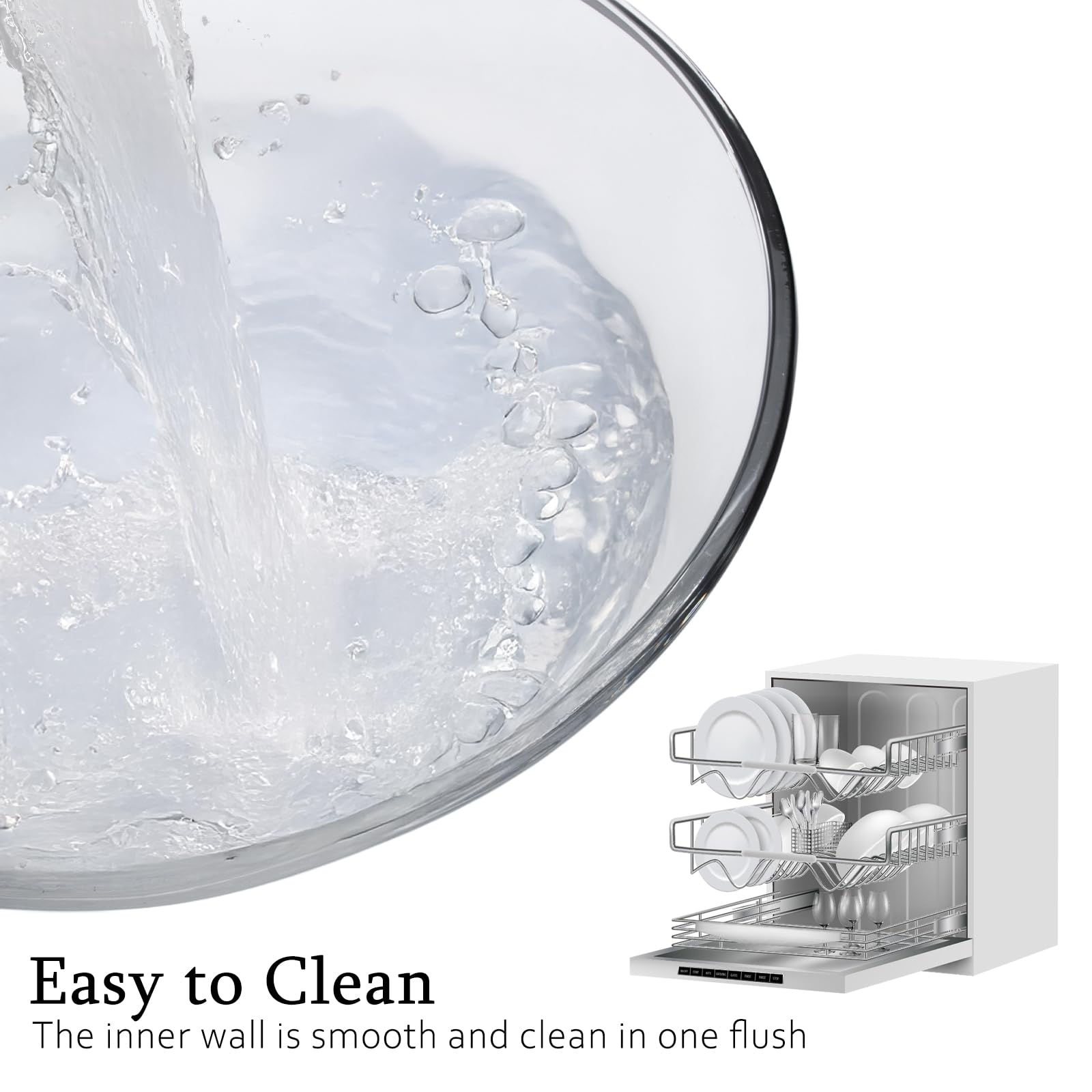 Ajrwiiy Large Glass Bowl for Sourdough Bread Making, 4.7 Quart Glass Mixing Bowl for Sourdough Bread with Lid, Clear Breads Proofing Bowl with Covers, Ideal for Kitchen, Storage