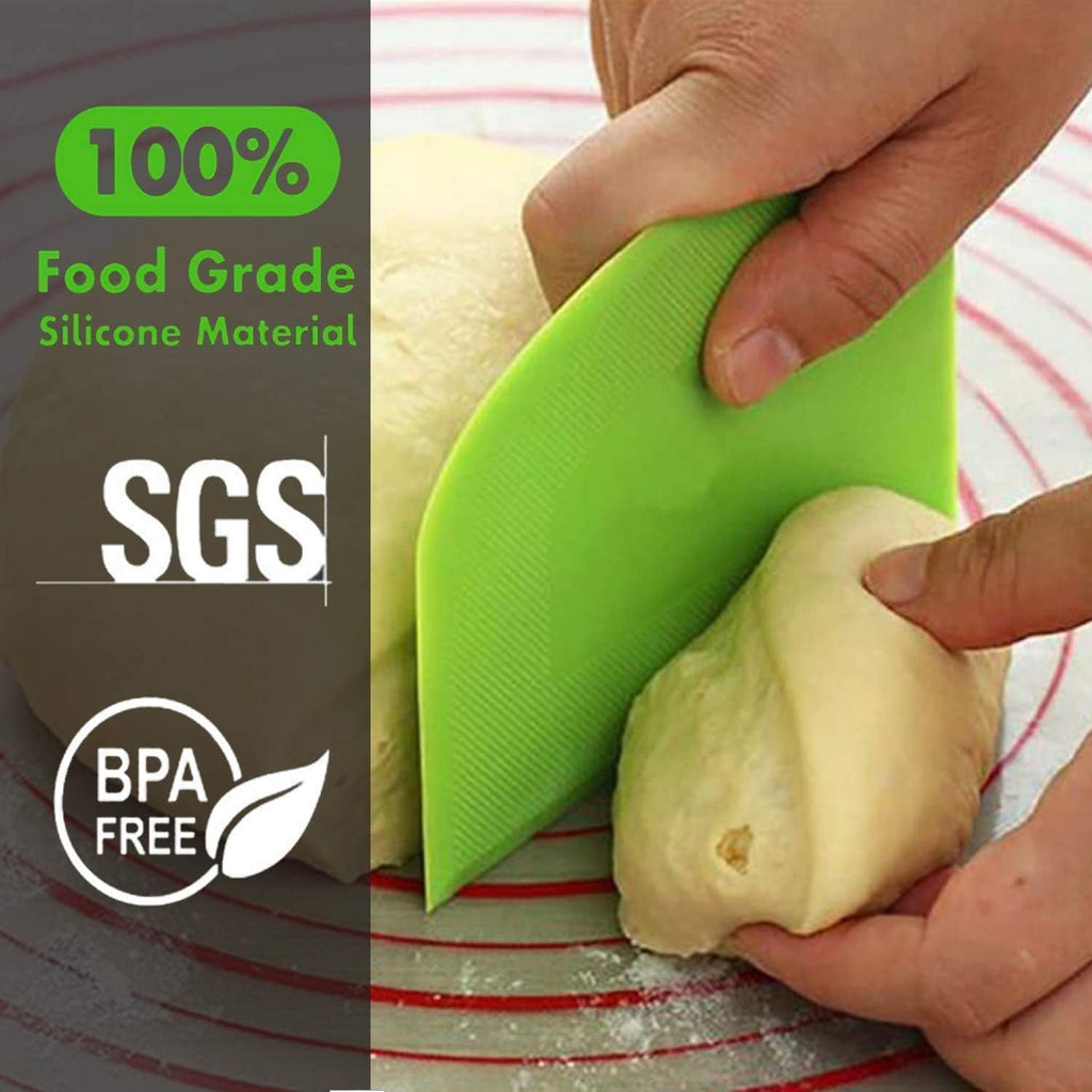 Baking Scraper Set for Smooth Mixing and Dough Shaping