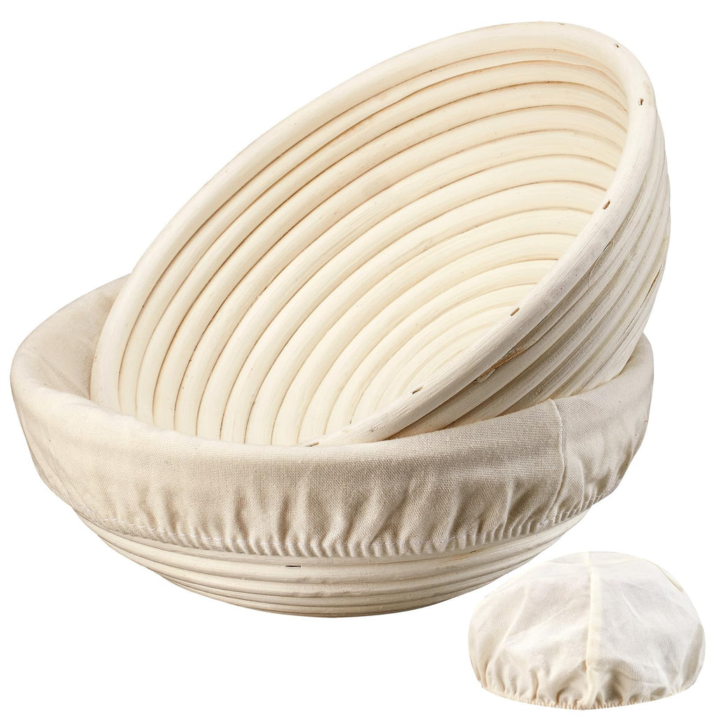 Round Banneton Basket Set for Beautiful Artisan Sourdough Proofing