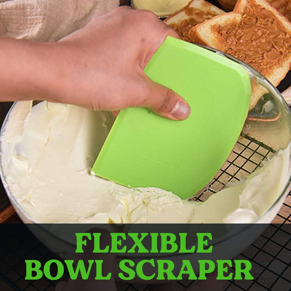 Baking Scraper Set for Smooth Mixing and Dough Shaping