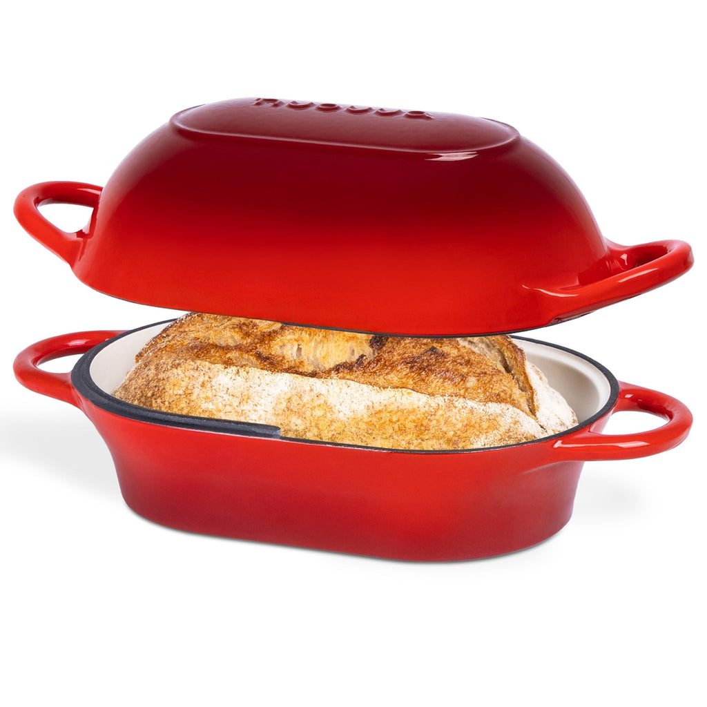 Enamel Cast Iron Dutch Oven for Perfect Sourdough Bread Baking