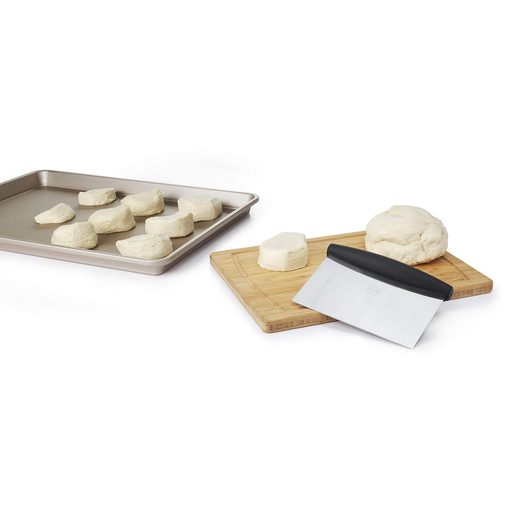 Stainless Steel Scraper for Easy Dough Cutting and Chopping