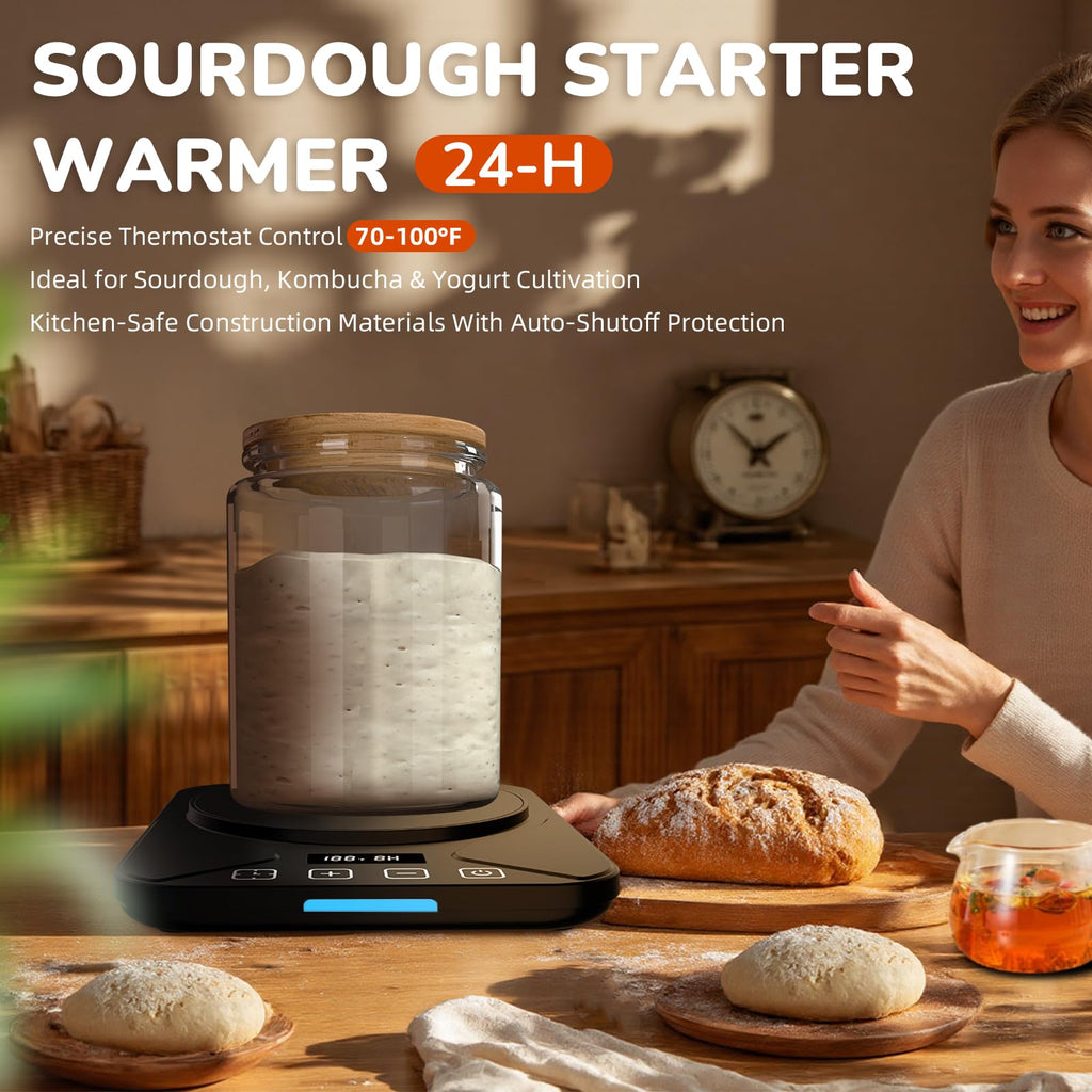 Smart Starter Warmer Mat for Happy, Active Sourdough Starter
