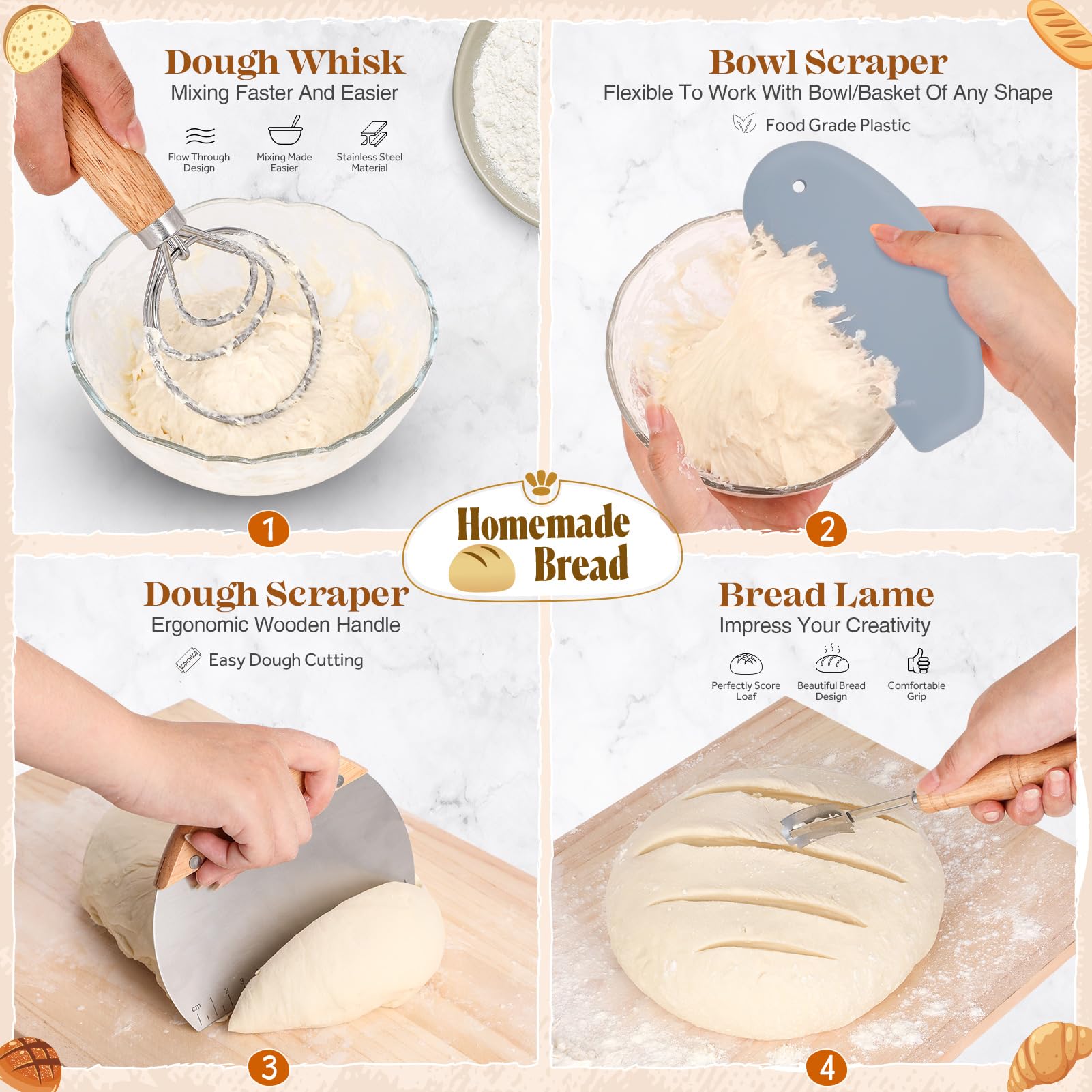 Complete Sourdough Starter Kit for Easy Homemade Artisan Bread