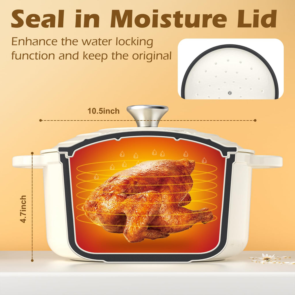 5QT Bread Baking Dutch Oven for Perfect Artisan Homemade Loaves