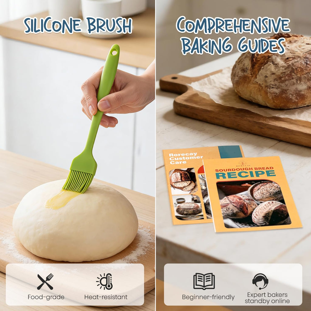 Sourdough Baking Basket Set with Essential Bread Making Tools