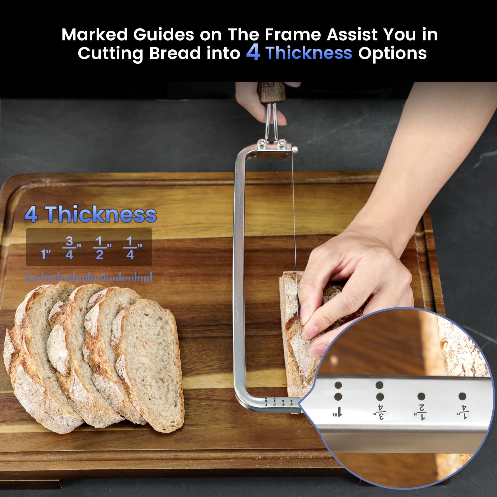 Precision Bread Slicer for Beautiful Sourdough and Baguette Cuts