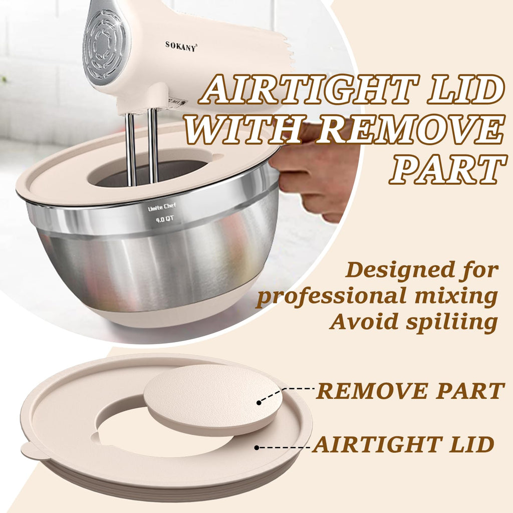 Complete Stainless Bowl Set for Mixing, Prep, and Serving