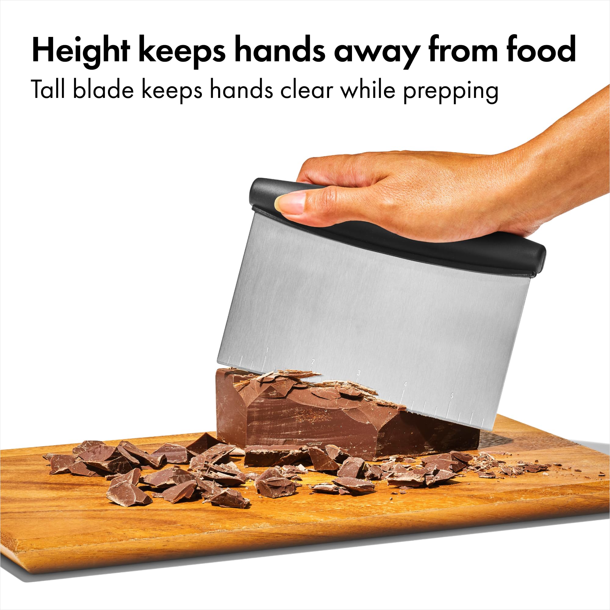 Stainless Steel Scraper for Easy Dough Cutting and Chopping