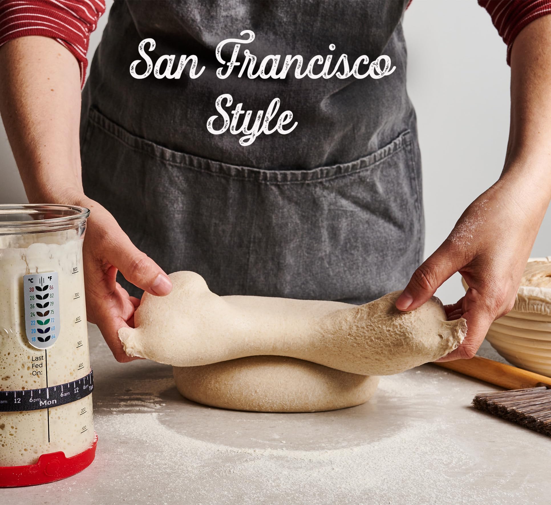 KneadAce Sourdough Starter Culture – Fast-Activating Natural Wild Yeast for Homemade Bread – Dehydrated Sourdough Starter for Baking Artisan Loaves, Easy to Use & Perfect for Beginners