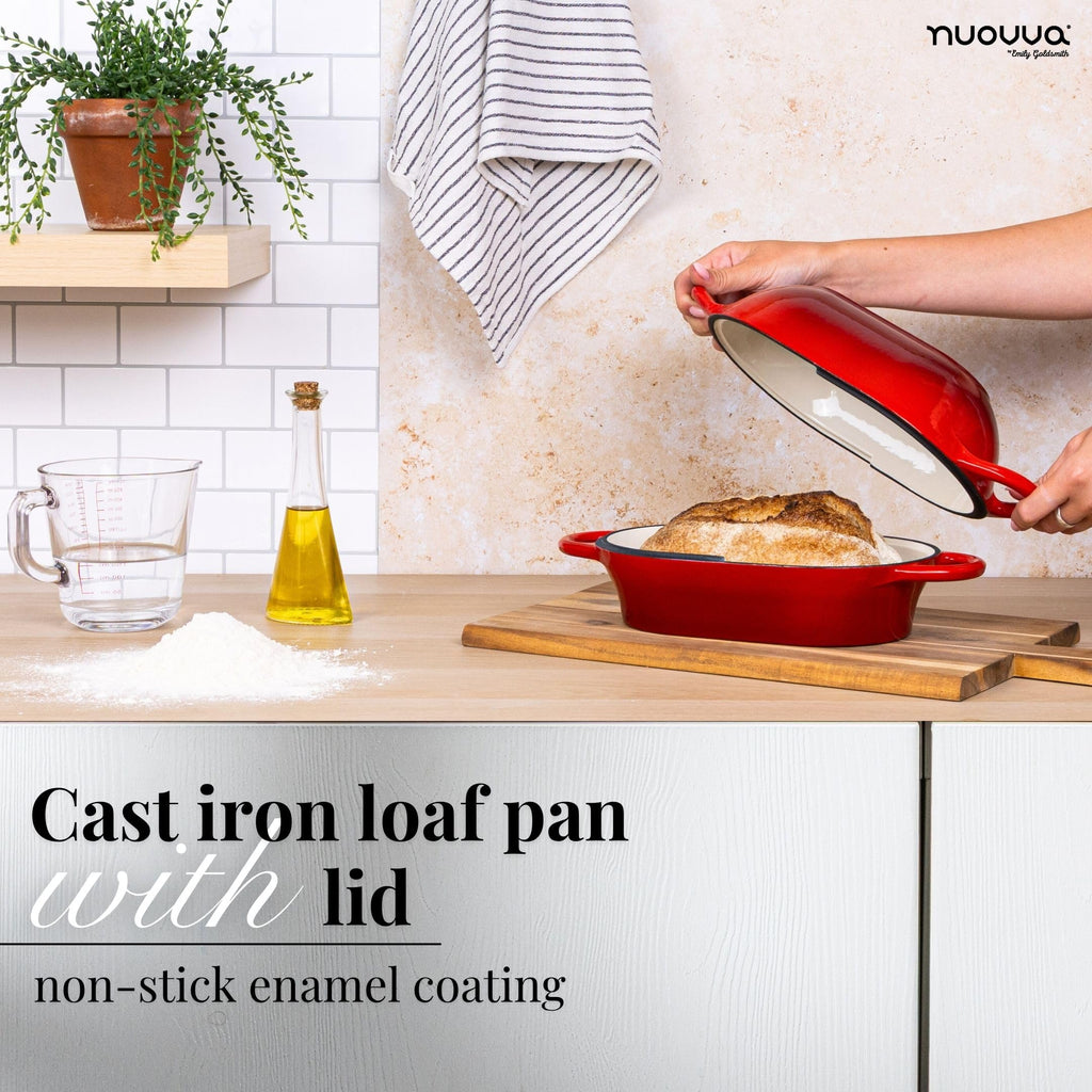 Enamel Cast Iron Dutch Oven for Perfect Sourdough Bread Baking