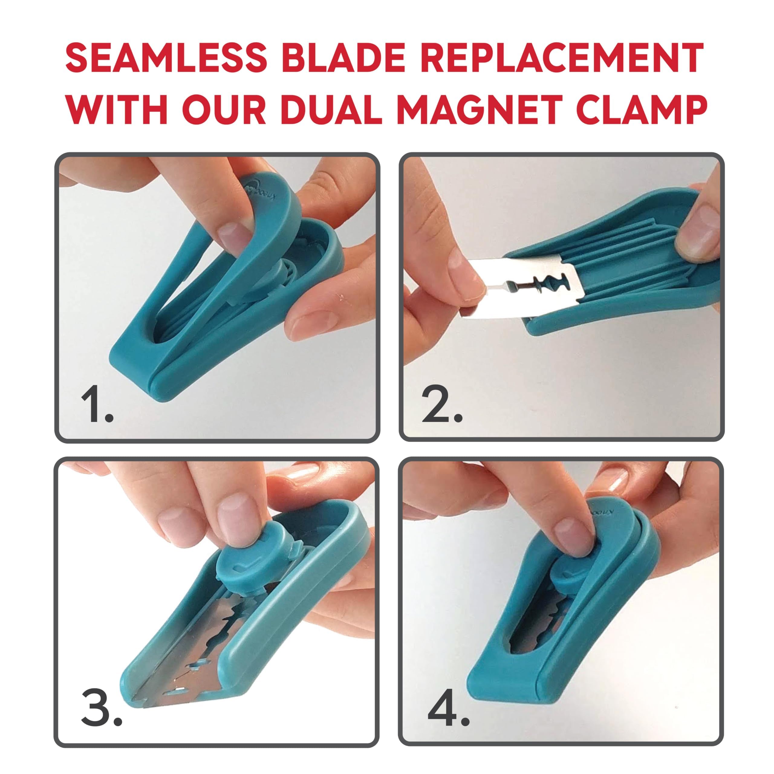 KneadAce Upgraded Extractable & Magnetic Bread Lame Dough Scoring Tool - Professional Sourdough scoring tool for Sourdough Bread baking & Bread Making Tools - Scoring Patterns booklet & 5 Razor Blades
