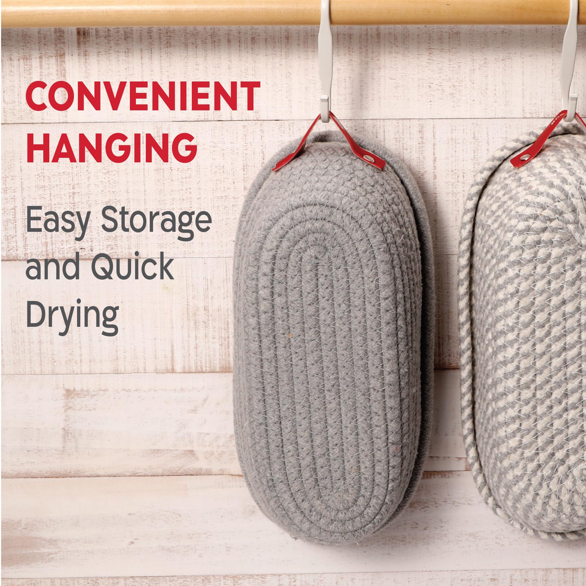 KneadAce Cotton Rope Banneton Bread Proofing Basket Set, 2 x Oval Bread Basket with Liners & Covers for Artisan Bread Baking, Sourdough Bread Baking Supplies