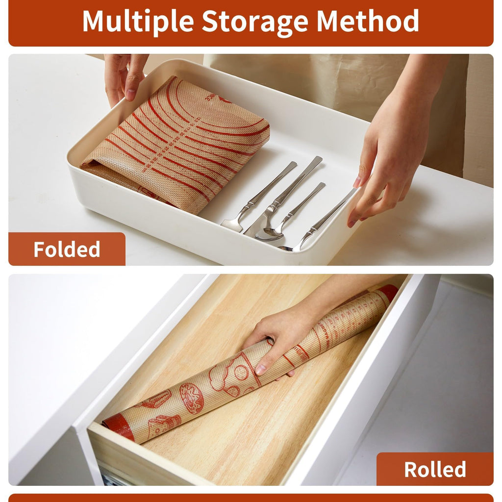 Extra Large Silicone Baking Mat for Easy Dough Rolling