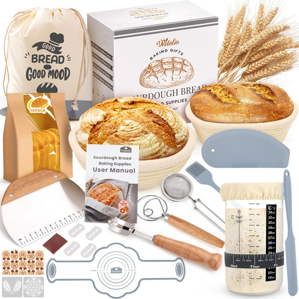 Complete Sourdough Starter Kit for Easy Homemade Artisan Bread