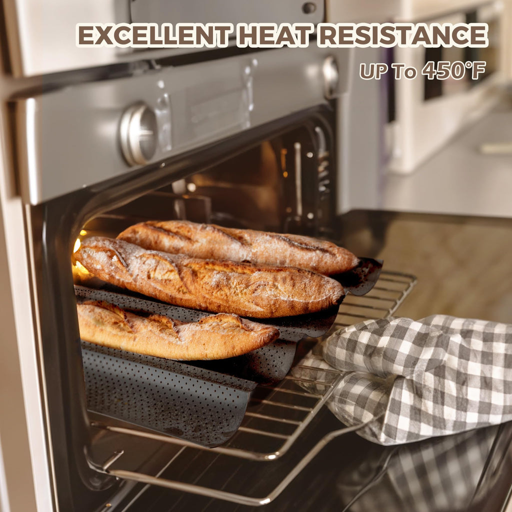 Perforated Baguette Baking Tray for Crispy Artisan Loaves