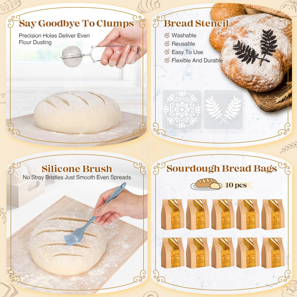 Complete Sourdough Starter Kit for Easy Homemade Artisan Bread
