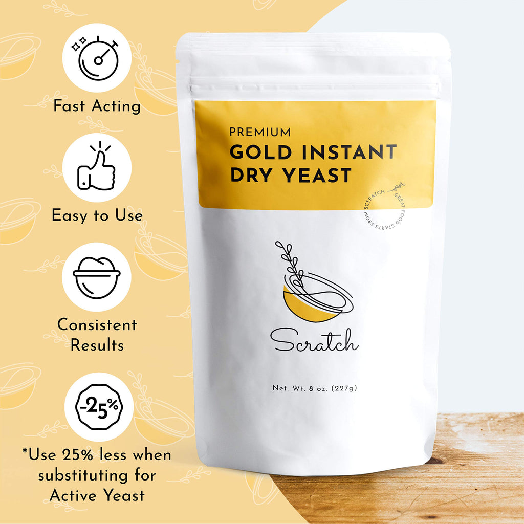 Scratch Gold Yeast - Instant Dry Yeast for a Rapid Rise