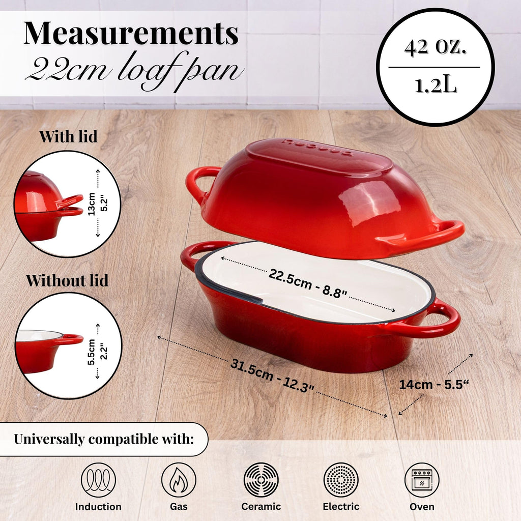 Enamel Cast Iron Dutch Oven for Perfect Sourdough Bread Baking