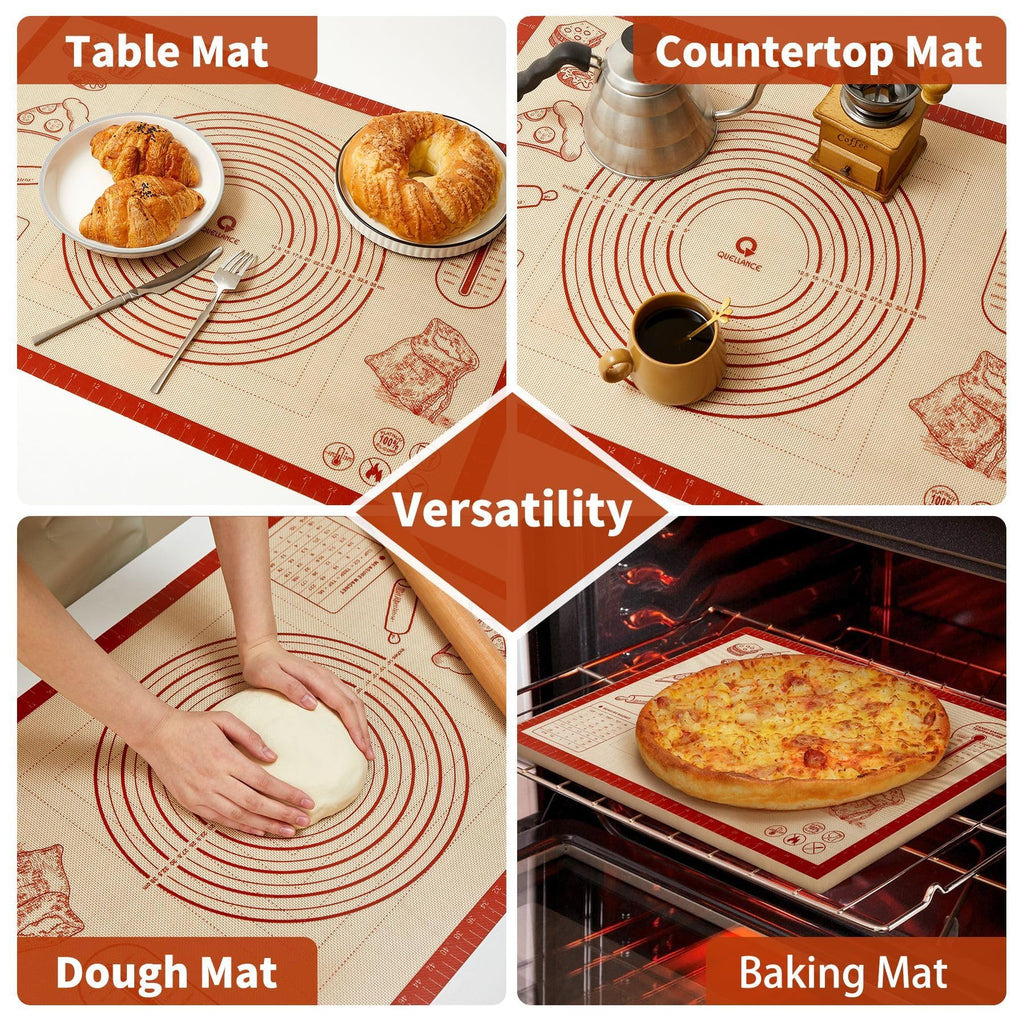 Extra Large Silicone Baking Mat for Easy Dough Rolling