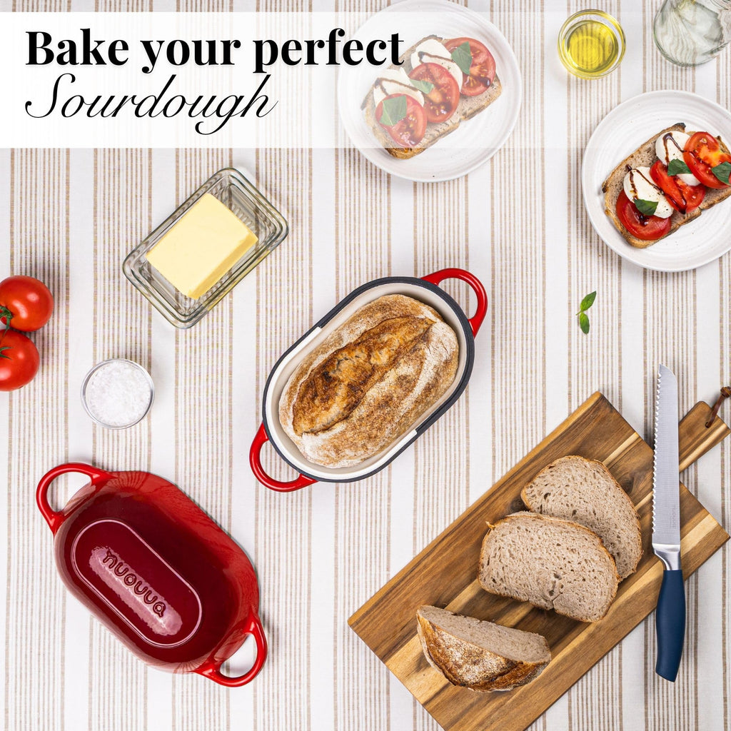 Enamel Cast Iron Dutch Oven for Perfect Sourdough Bread Baking