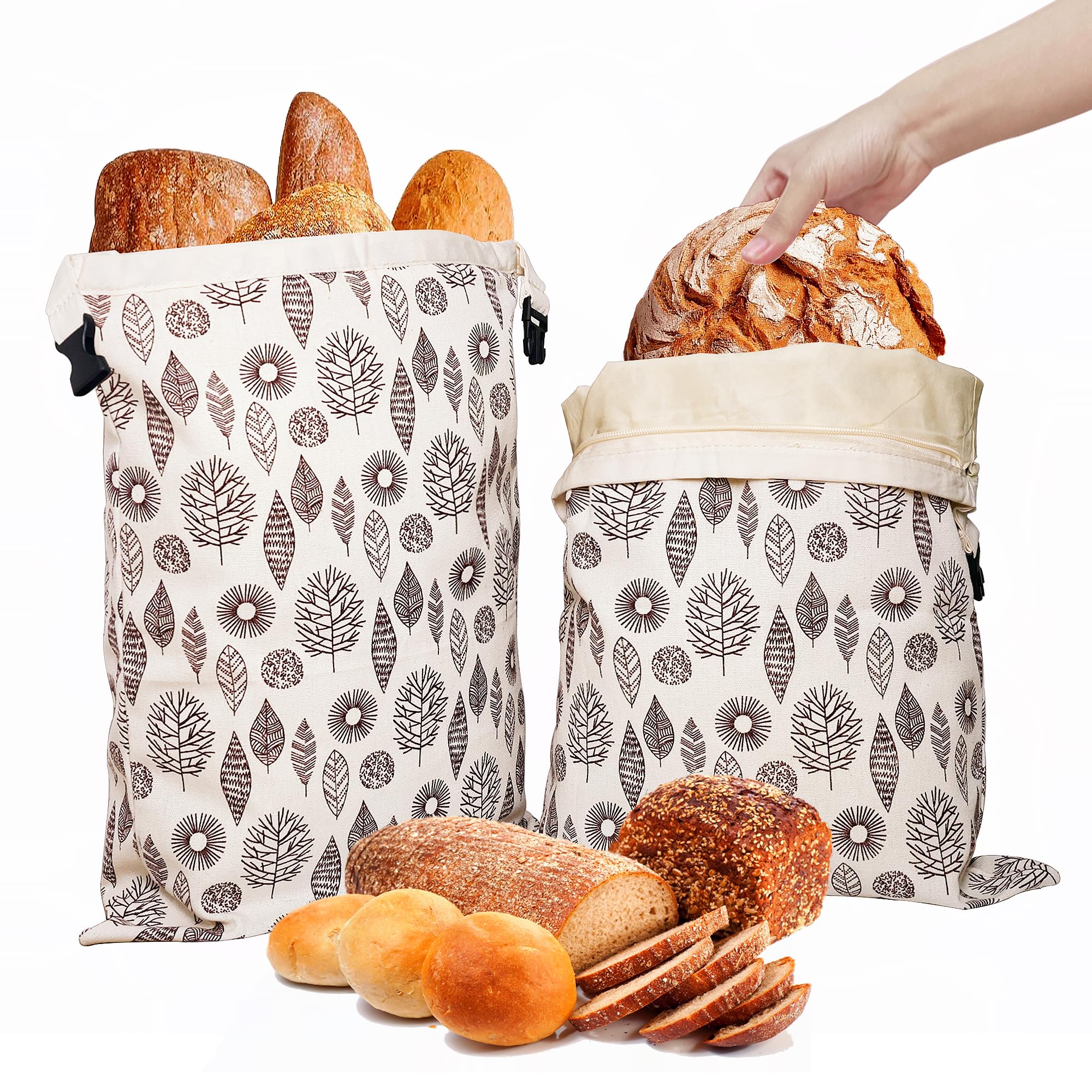 Reusable Beeswax Bread Bags for Fresh Homemade Loaves